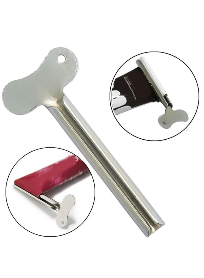Stainless Steel Toothpaste Tube Squeezer Reusable Multifunctional Cream Cosmetic Paint Applicator 1pc - Image 1