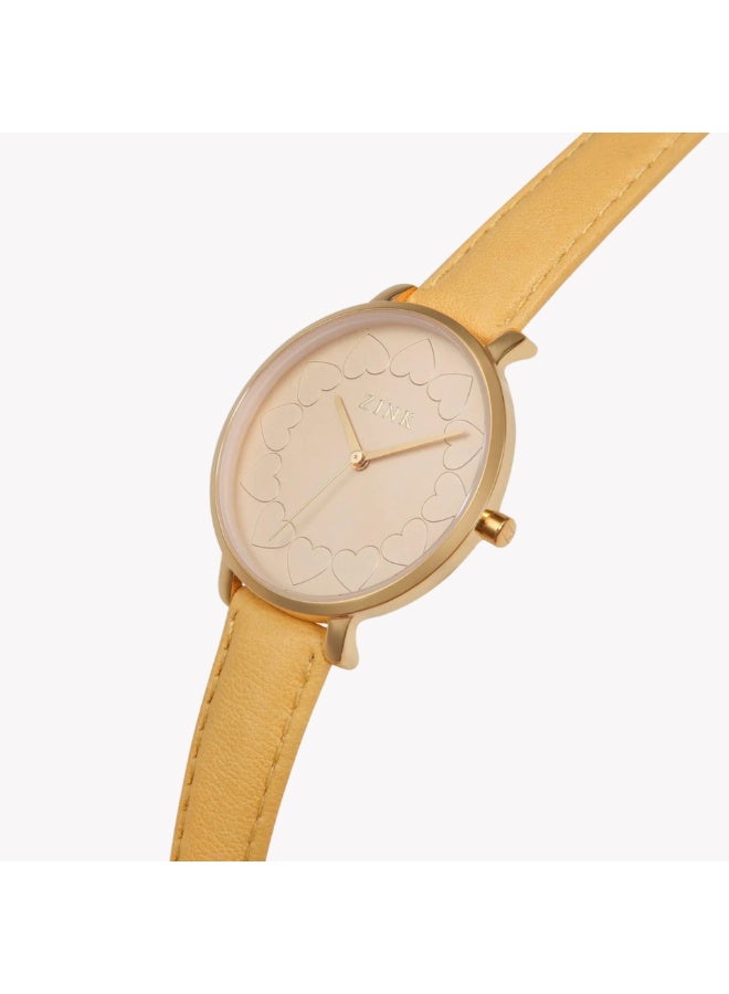 ZINK Women's Gold & Khaki Watch, Stainless Steel | ZK129L1LS-1015S - Image 2