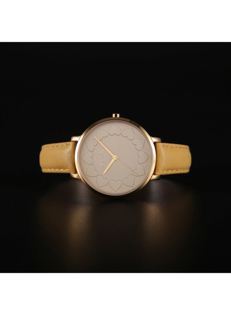 ZINK Women's Gold & Khaki Watch, Stainless Steel | ZK129L1LS-1015S - Image 5
