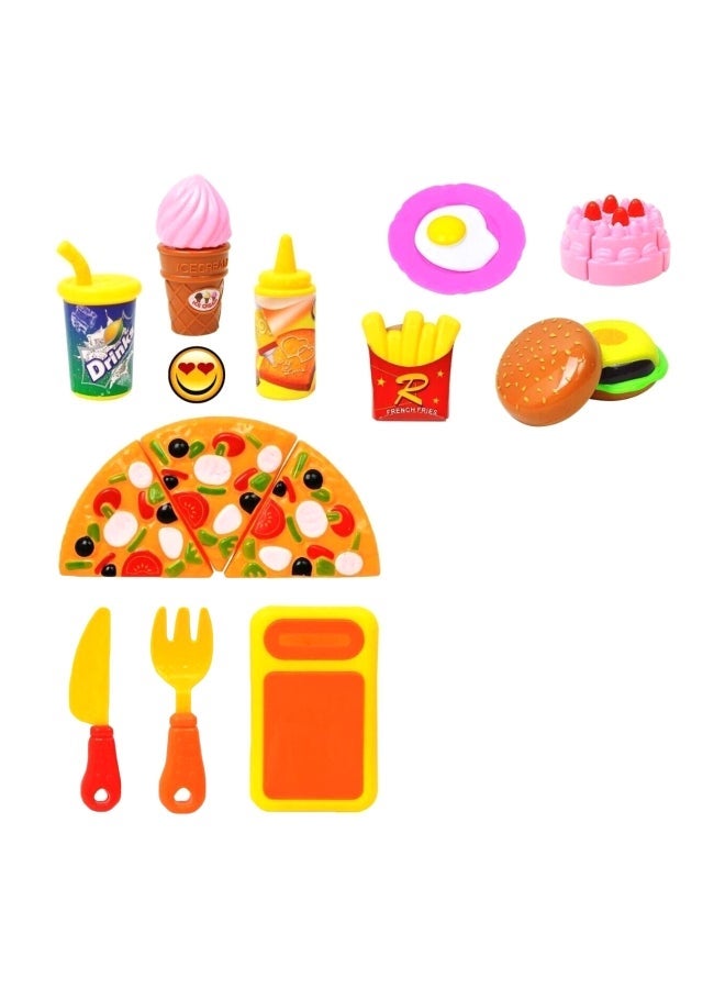 NIBEMINENT 12-Piece Restaurant And Fastfood Pretend Play Set B0728LN88Q - Image 1