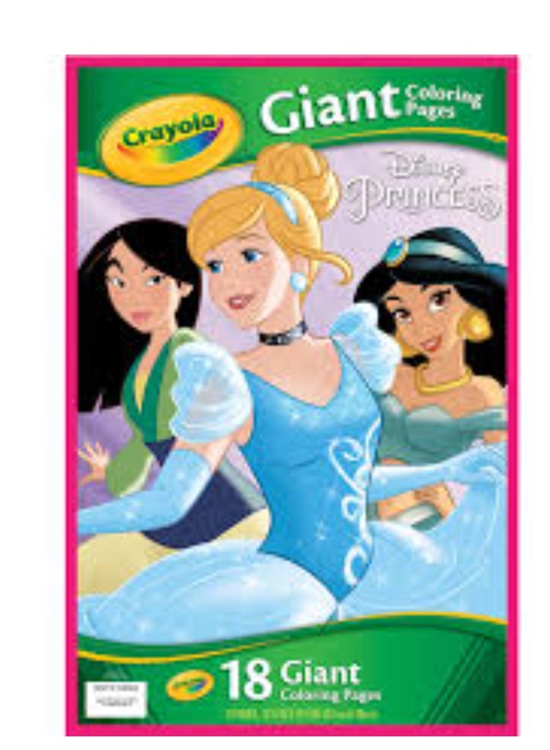 Crayola Disney Princess Giant Coloring Pages 18ct
