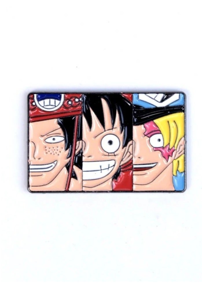 small matel sticker inculde luffy Ace Sabo from anime one piece