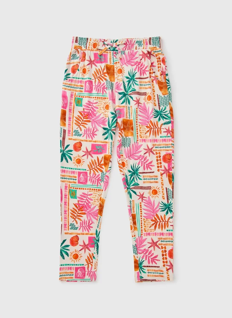 Matalan Girls Multicolour Holiday Trouser