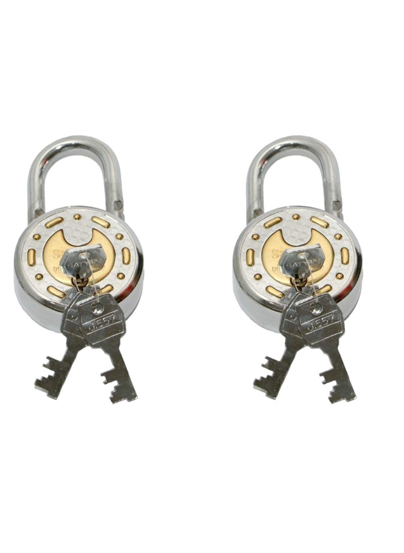 SATYAM - Satyam Active 65MM8 Levers 3 Keys Hardened Shackle Padlock2pc - Image 1