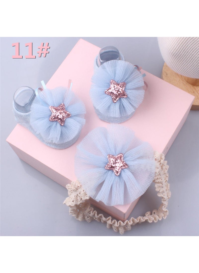 Generic Korean Baby Socks and Headband Set 11#