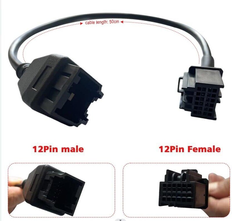 AMHTDOL OBD2 12+8 Extension Adapter for Chrysler Vehicles - Image 4
