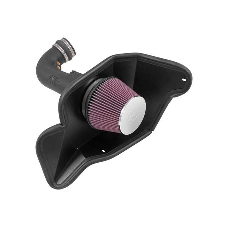K+N K&N Cold Air Intake System: High-Flow Air Filter, Increase Performance & Acceleration: Compatible with 2015-2017 Ford: Mustang GT, 63-2590 - Image 5