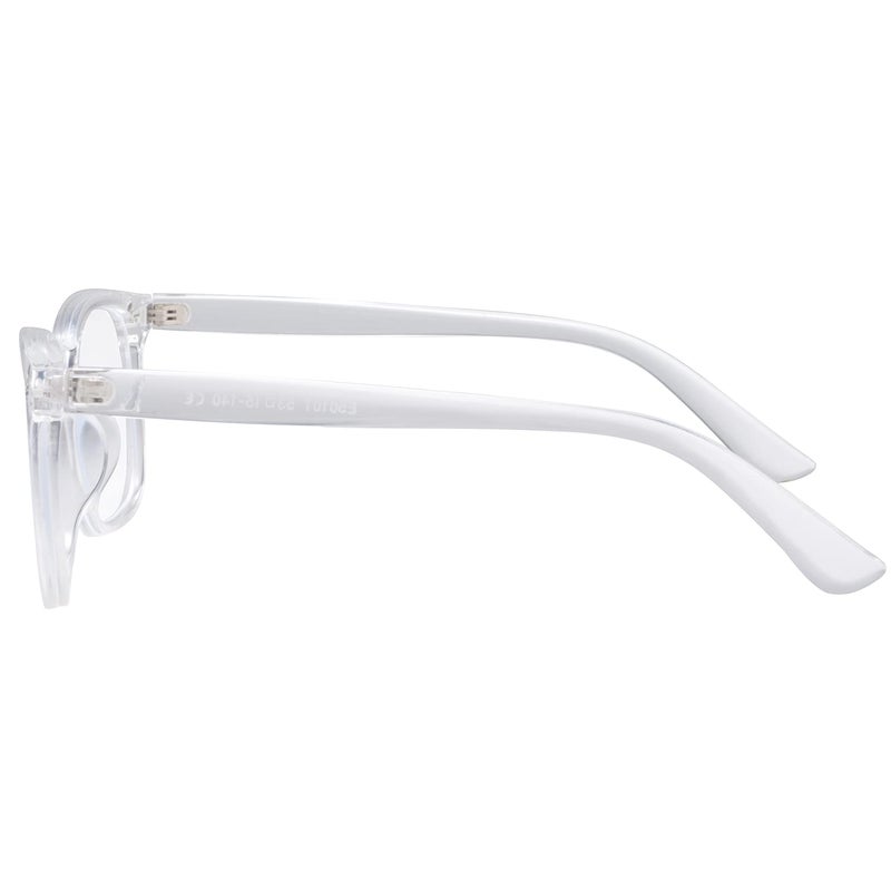 EYLRIM Square Frame Clear Lens Glasses Non Prescription Eyeglasses(A4 Transparent) - Image 5