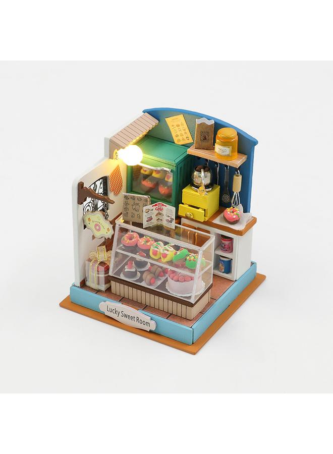 Bluejw Hongda Diy Cabin Tuyi Coffee Wooden Handmade Building Assembled Mini Cabin Creative Toy Ornaments Gift Giving - Image 1