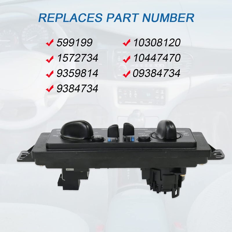 BUSIDN Heater Climate Control A/C Dual Control Panel Replacement for Buick Century and Regal - Image 4