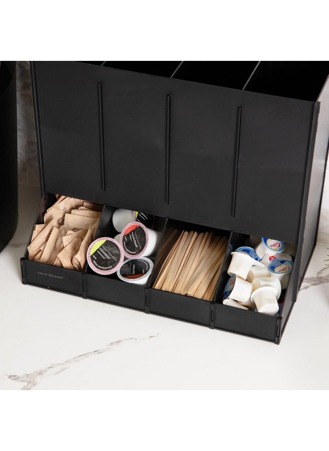 Mind Reader Mind Reader 4-Compartment Single Serve Coffee Pod Dispenser, 120 Pod Capacity, Breakroom, 14.5" L x 9" W x 12.25" H, Black  - Image 5
