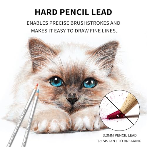 AXUS MARCO Oil Colored Pencils Sets For Adults Colour Pencils in Iron Box Ideal for Sketching, Illustrations, Doodling & Design Great for Art Lovers & Pros. (RAFFINÉ 7100 Series-72 Colors) - Image 5