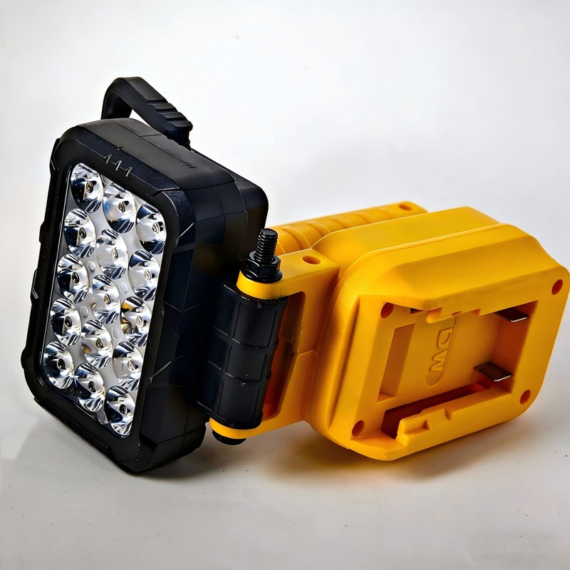 ضوء عمل LED أصفر 3 بوصة لاسلكي مع منافذ شحن USB مزدوجة - Image 1