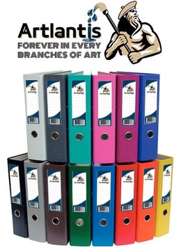 Artlantis Lilac Office Folder Ring File and Bag File Set 1 Office Folder 10 Colors Ring File 100 Bag Files  - Image 3