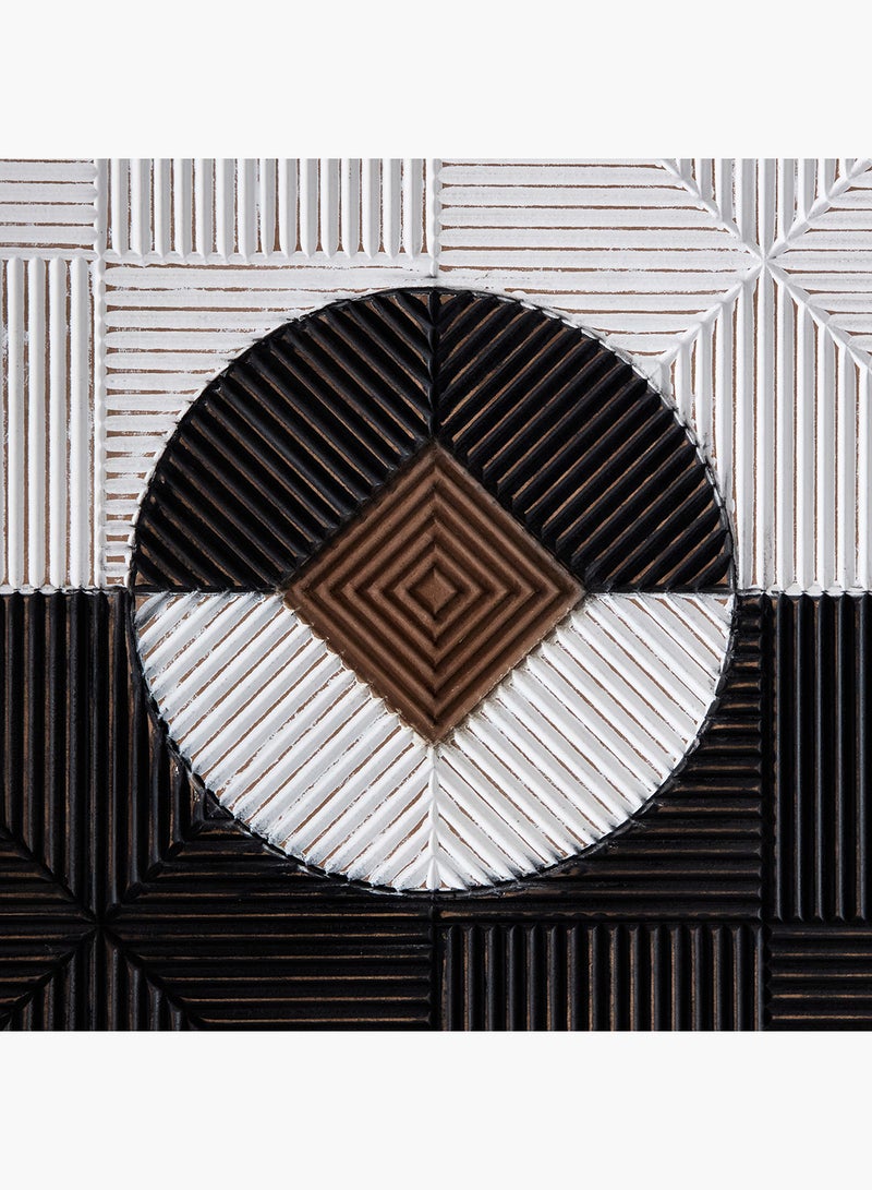 Home Box Rena MDF Carved Wall Art 90 x 3 x 90 cm - Image 4