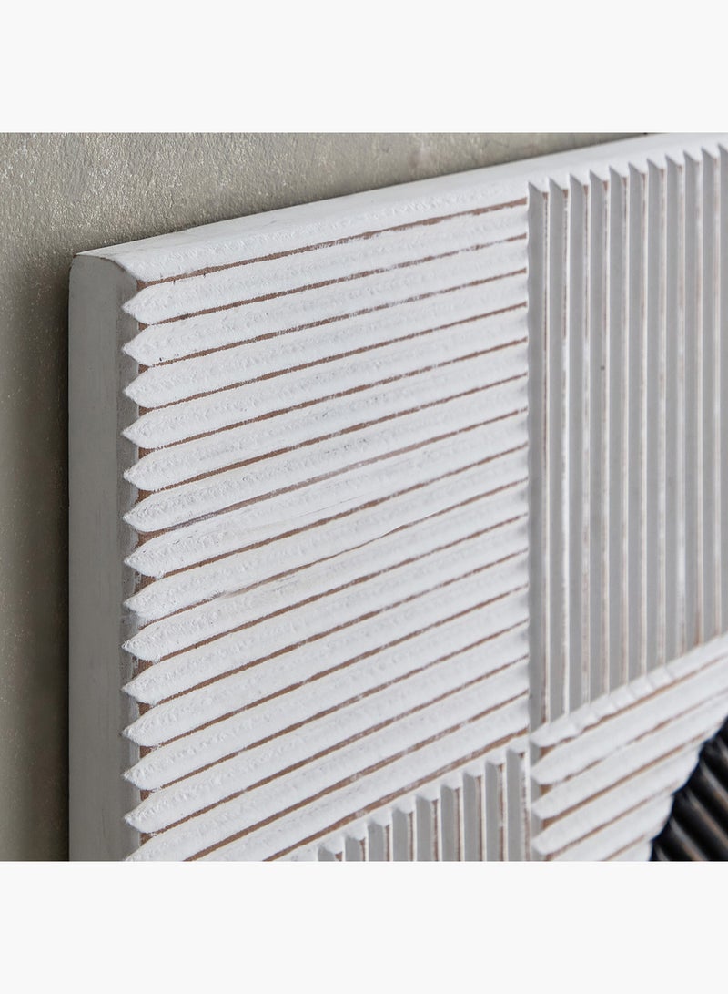 Home Box Rena MDF Carved Wall Art 90 x 3 x 90 cm - Image 3