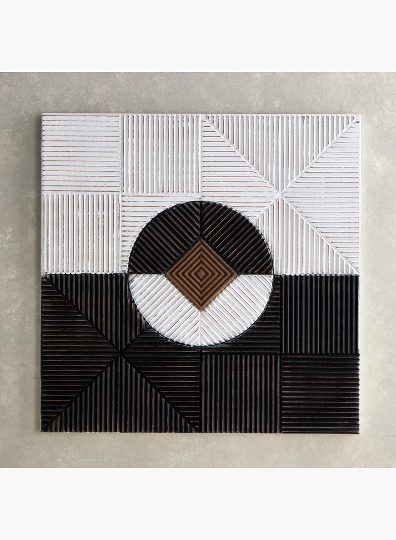 Home Box Rena MDF Carved Wall Art 90 x 3 x 90 cm