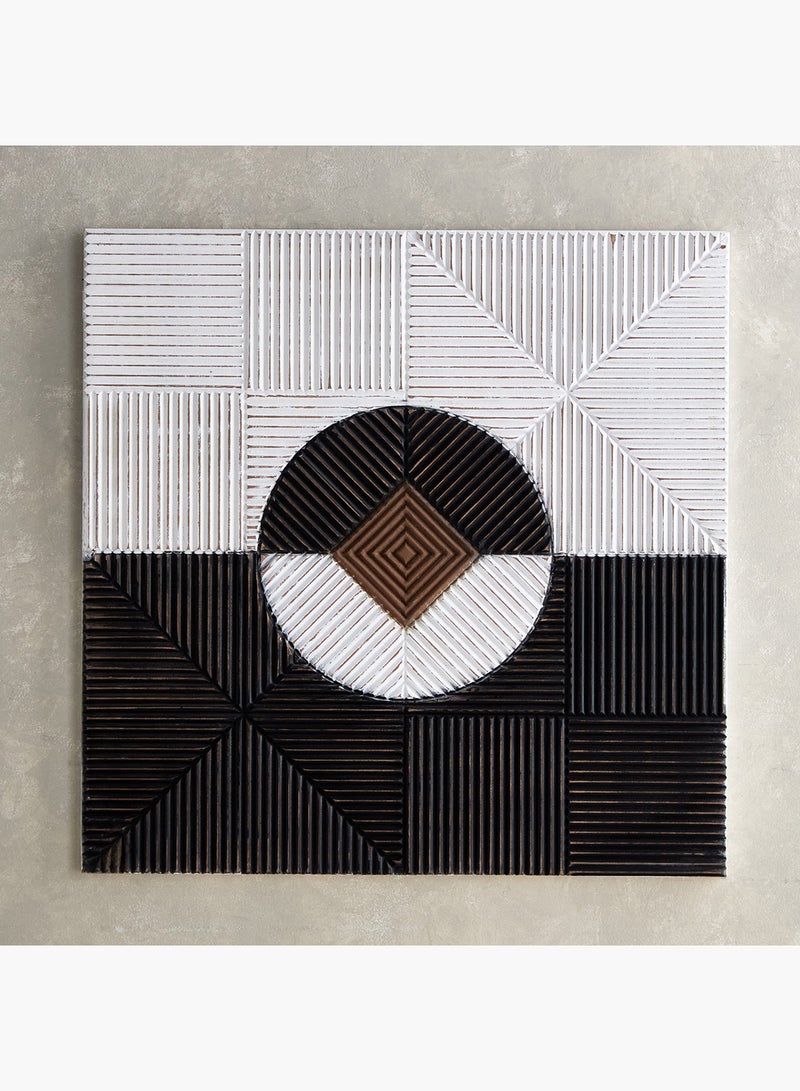 Home Box Rena MDF Carved Wall Art 90 x 3 x 90 cm - Image 2