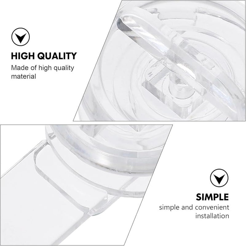 20Pcs Clear Acrylic Hinge Hasp Lock For Cabinet Drawer Jewelry Box Safe Deposit - Image 5