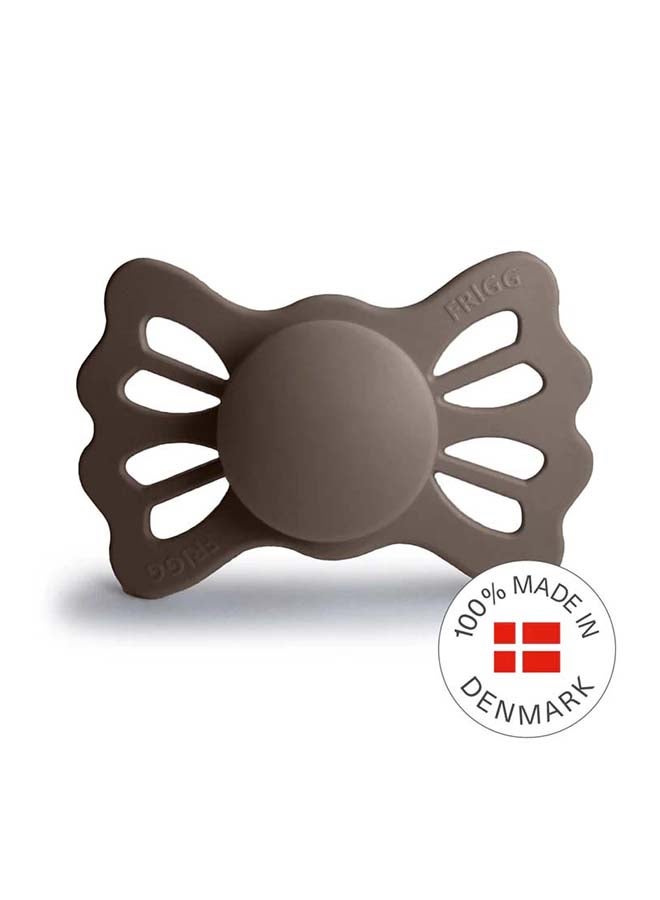 FRIGG Lucky Symmetrical Silicone Baby Pacifier 6M+ 1-Pack Portobello - Size 2