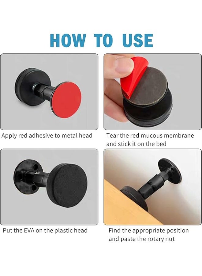 أدوات تثبيت سرير قابلة للتعديل - 4 قطع لمنع اهتزاز الأسرة والخزانات والأرائك - Image 3