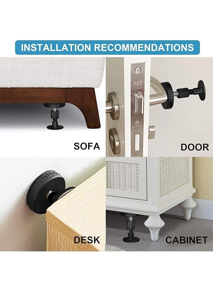 أدوات تثبيت سرير قابلة للتعديل - 4 قطع لمنع اهتزاز الأسرة والخزانات والأرائك - Image 5