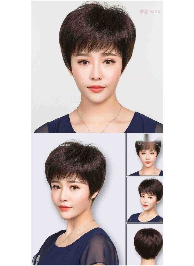 Fashionable Short Hair Wig - Breathable and Lightweight Hairstyle for Seniors and Moms - pzsku/ZC8BC856D8790AE84DAA9Z/45/_/1741070379/f99fe78c-b558-4f97-ad53-30f570043c57