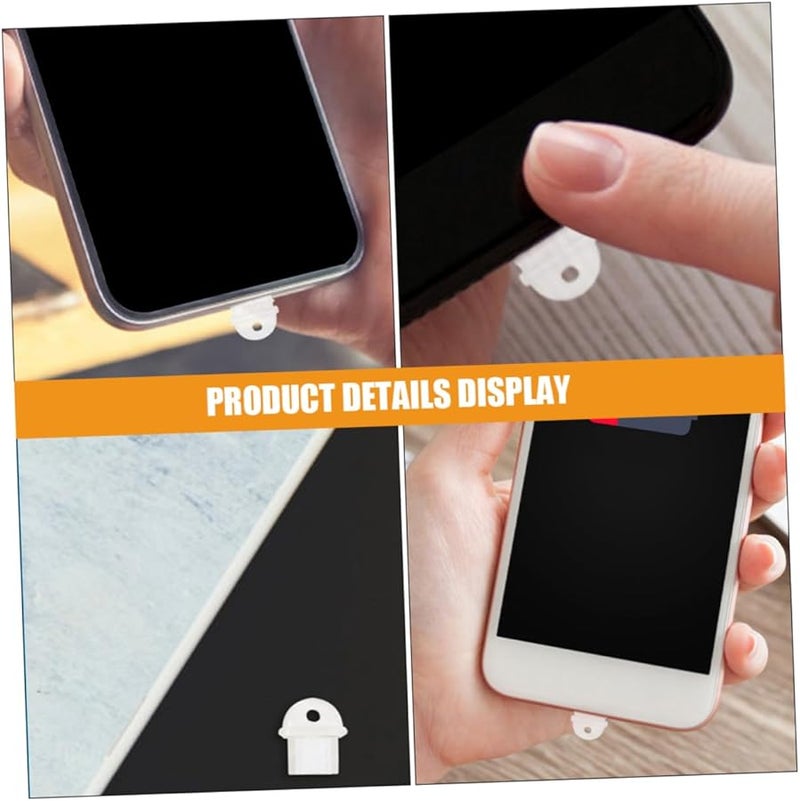 20pcs Cute Cartoon Dust Plugs for Phone USB Charging Ports Pink - Image 5