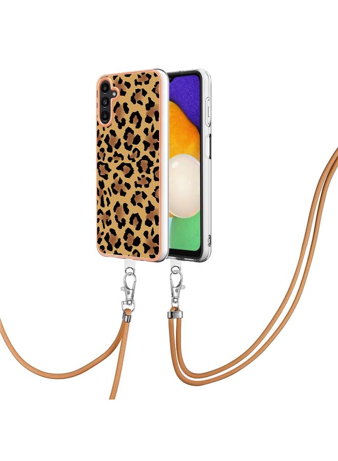 erorex Case For Samsung Galaxy A32 5G / M32 5G Electroplating Dual-side IMD Phone Case with Lanyard - Image 1