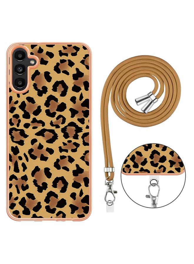 erorex Case For Samsung Galaxy A32 5G / M32 5G Electroplating Dual-side IMD Phone Case with Lanyard - Image 3