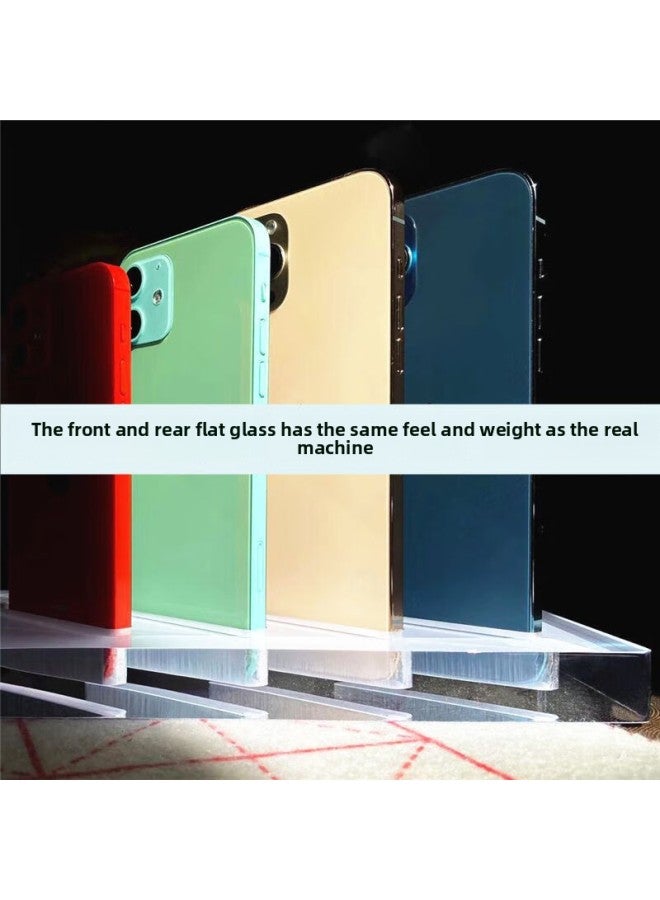 BA Gang Mobile Phone Model Suitable For Machine Model Machine For Iphone 12Pro Bright Screen Simulation Props For Iphone 12mini-Applicable Models:[Bright Screen] Glass Screen-For Iphone 12 Two Photos 6.1 Inch White  - Image 4