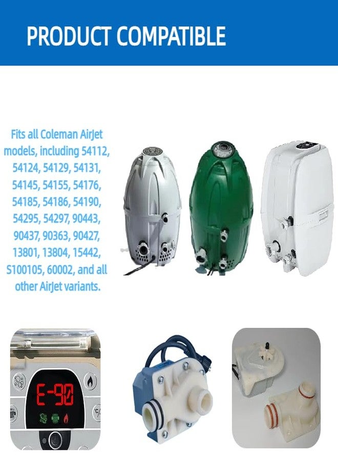 طقم إصلاح مضخة مياه حوض الاستحمام الساخن IKSI P4071 58113 E02 لـ Coleman Lay-Z-Spa (مع المروحة والأعمدة) - Image 3