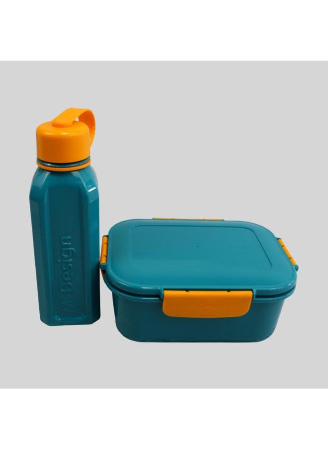 m-design - Teal/Orange Lunch Set - 1.6 L - Image 1