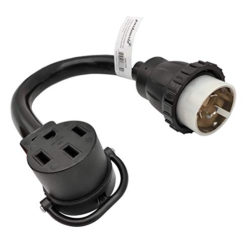 Park World Parkworld 886399 Shore Power 50A to RV & EV Power Adapter Cord NEMA SS2-50P/CS6365 to 14-50R 1.5FT (Black) - Image 2