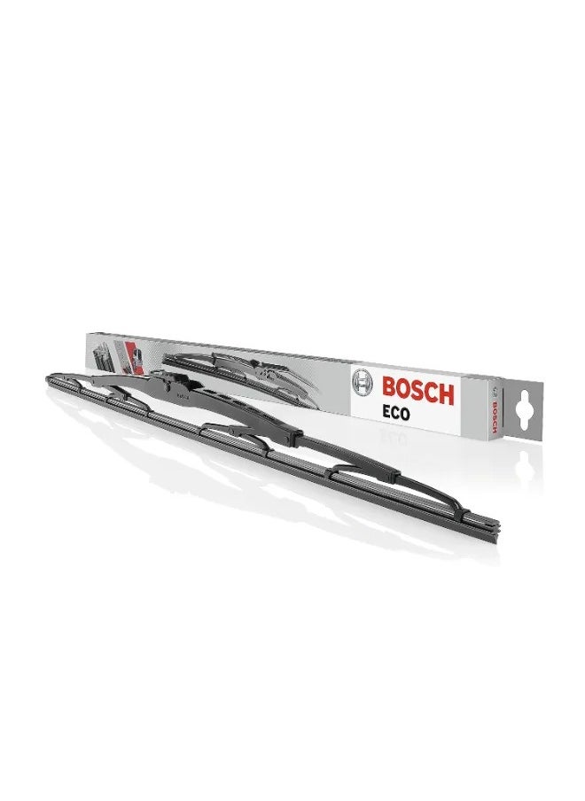 BOSCH - إيكو 400UE حامل معدني على شكل حرف U، شفرة ممسحة أمامية مسطحة، 16 بوصة، أسود - Image 1