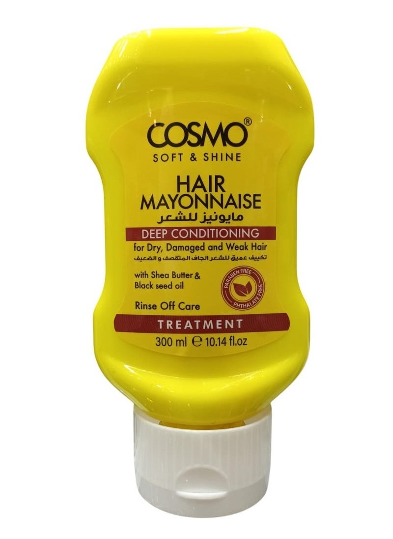 COSMO Deep Conditioning Hair Mayonnaise for Dry Brittle and Weak Hair 300 ml 