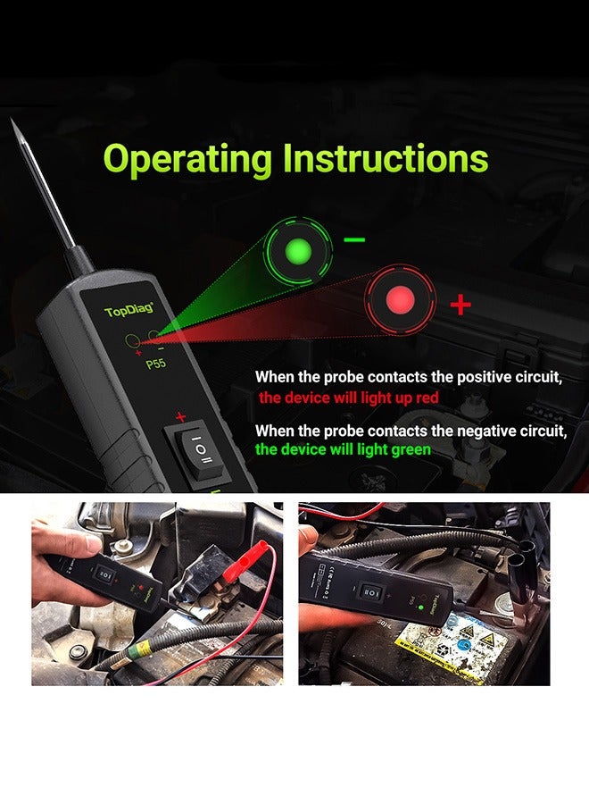 TopDiag Automotive Electronic Control System Activator 12-24V Tracks and Locates Shorted Automotive Power Circuit Diagnostics  - Image 4