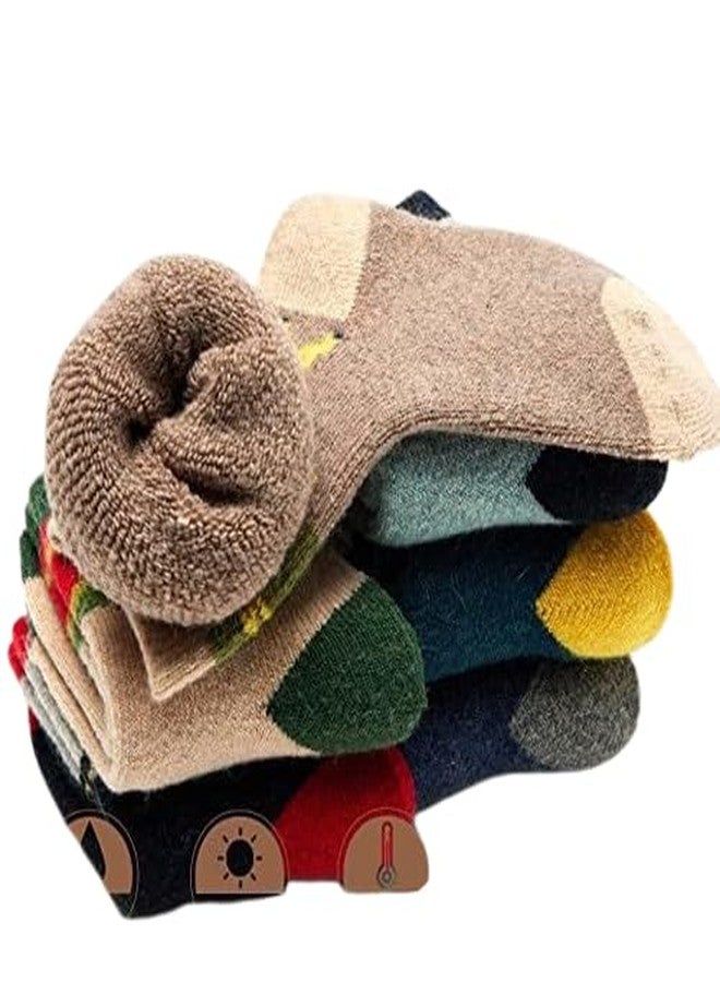 Cortica Baby Boys, Baby Girl’s and Kids Cotton Blend Towel Padded Socks Pack Of 6 Pairs Of Socks