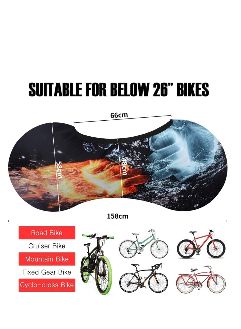 SYOSI Cozy Bicycle Indoor Storage Cover, Indoor Mountain Bike Cover,Bicycle Storage Cover,Wheel Pant Chains Garage,ndoor Anti Dust Mountain Bike Storage Bag  - Image 2