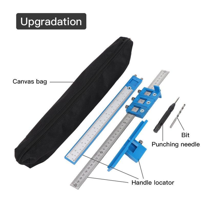 New Handle Hole Locator Multifunctional Furniture Woodworking Hole Locator Adjustable Hole Locator - Image 1