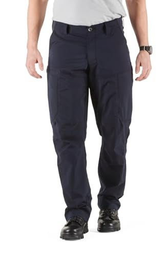 5.11 Tactical Men's Apex Pants, Regular Fit, Gusseted, 10 Pockets, Style 74434, Dark Navy 2, 40W x 30L - Image 1