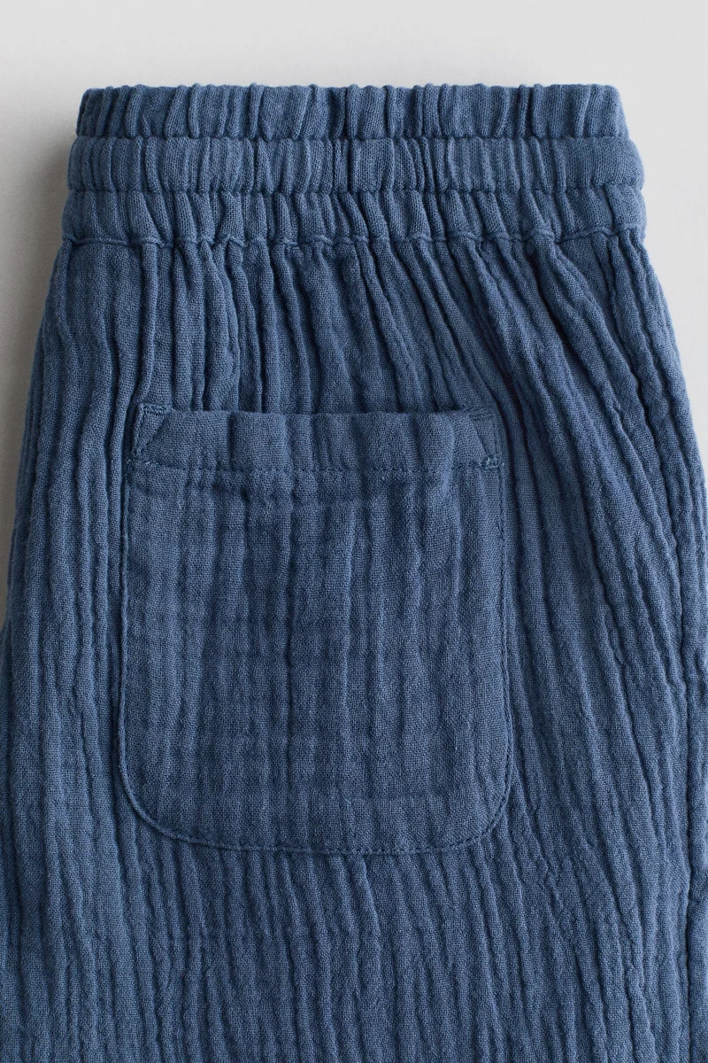 H&M Cotton muslin joggers