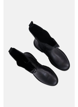 STEVE MADDEN Women Ark In-Ny Slip On Mid Calf Boots, Black  - Image 2