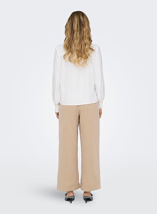 ONLY Women V-Neck Long Sleeve Woven Top - Image 5