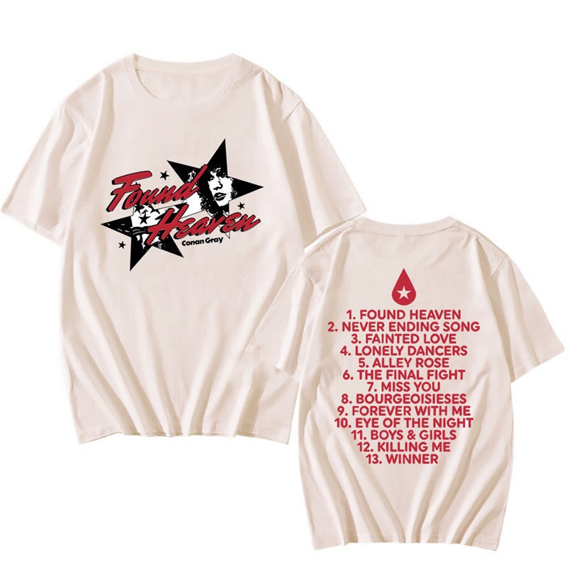 Conan Gray Printed Summer Cotton Found T-Shirt T-Shirt 2025 Clothing Street Fashion T-Shirt Hip-Hop Trend Paradise - Image 1