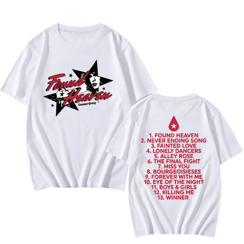 Conan Gray Printed Summer Cotton Found T-Shirt T-Shirt 2025 Clothing Street Fashion T-Shirt Hip-Hop Trend Paradise - Image 3