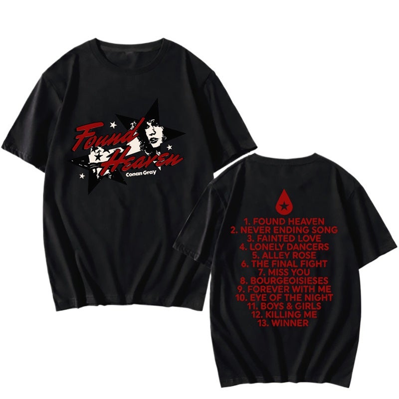 Conan Gray Printed Summer Cotton Found T-Shirt T-Shirt 2025 Clothing Street Fashion T-Shirt Hip-Hop Trend Paradise - Image 2