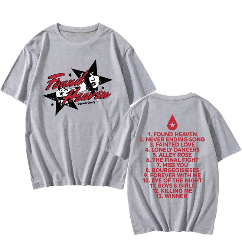 Conan Gray Printed Summer Cotton Found T-Shirt T-Shirt 2025 Clothing Street Fashion T-Shirt Hip-Hop Trend Paradise - Image 5
