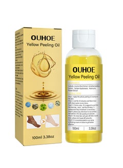 OUHOE 100ml Super Strength Yellow Peeling Oil Exfoliating Dark Skin for Body, Yellow Peeling Oil Body Whitening Skins, Butter Peeling Lightening Brighten Complexion for Cleansing and Moisturizing  - Image 1