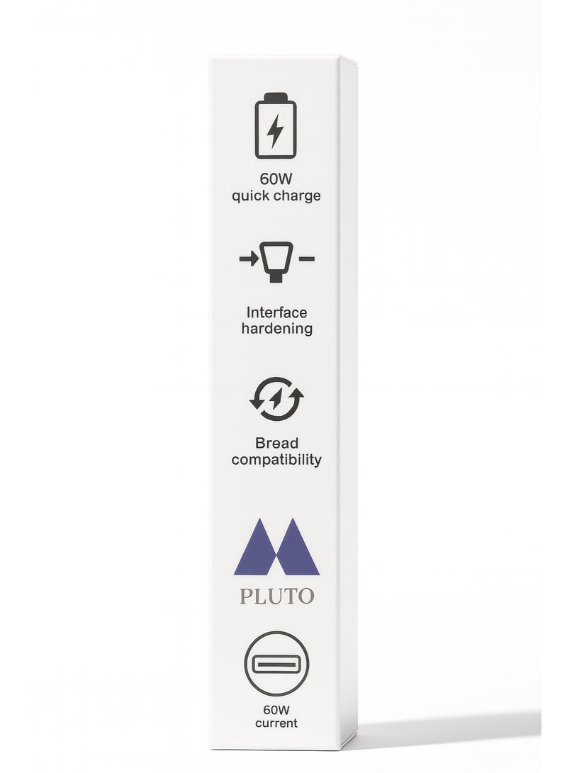 بلوتو كابل شحن PLUTO سريع 60 واط USB-C إلى USB-C – بطول 10 متر | اتصال ثابت | شحن عالي السرعة - Image 4